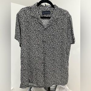Abercrombie Dice Short Sleeve Button Down Shirt